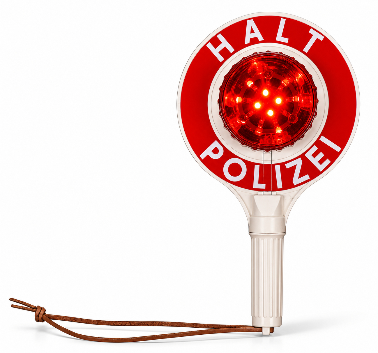 Anhaltestab | Polizei | LED Rot |  348mm | HALT POLIZEI | Kelle