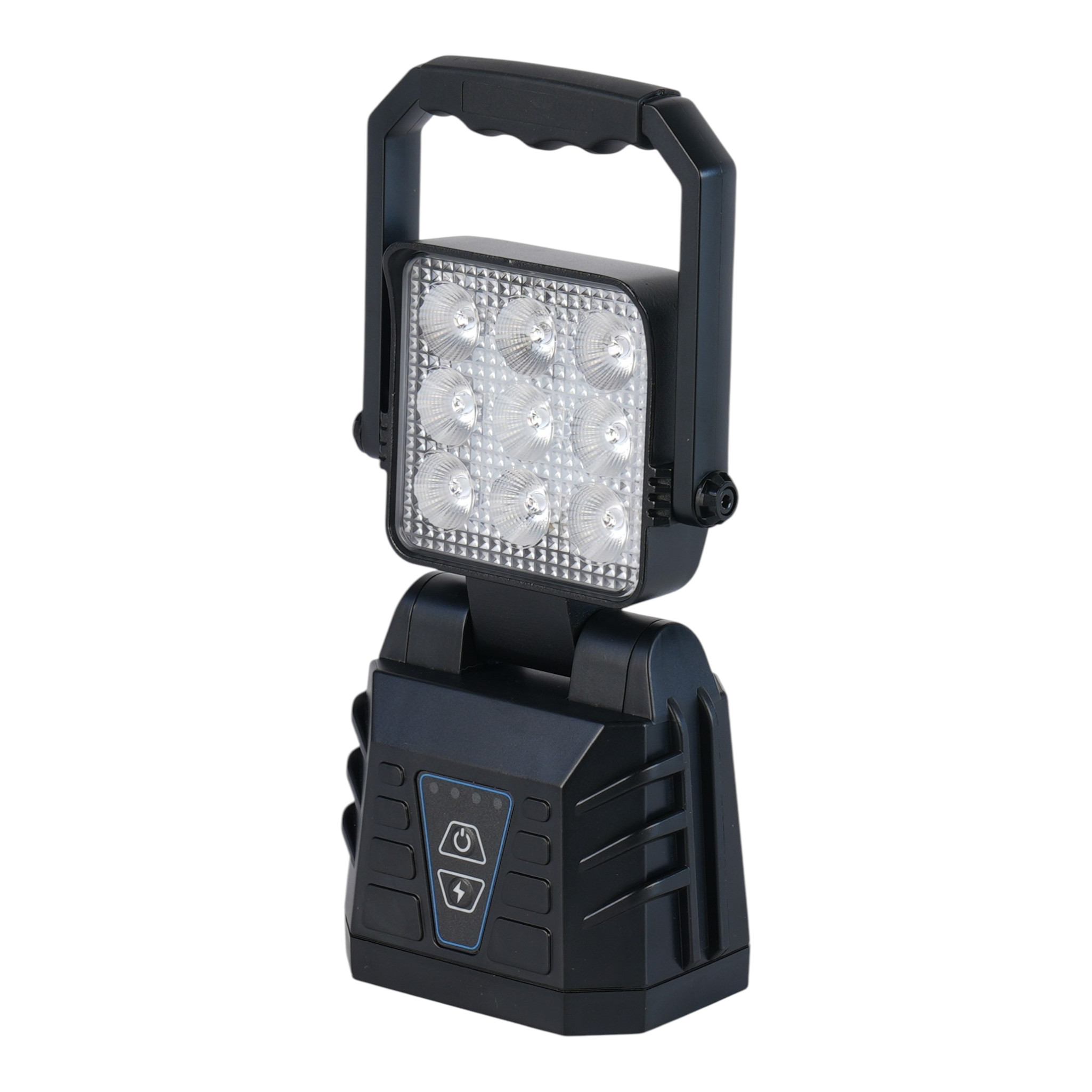 Mobile Arbeitsscheiwerfer & Notfallwarnleuchte mit Akku und Magnetsockel | Weiß / Gelb | Pannenleuchte