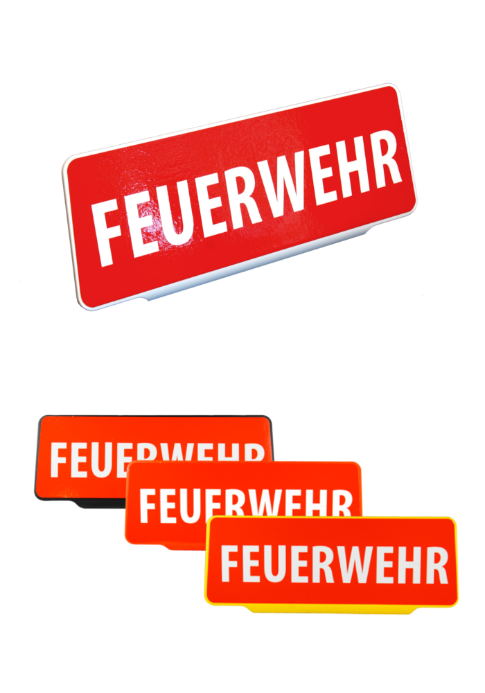 FEUERWEHR - Einsatzschild | Dienstschild | Clip KFZ Schild