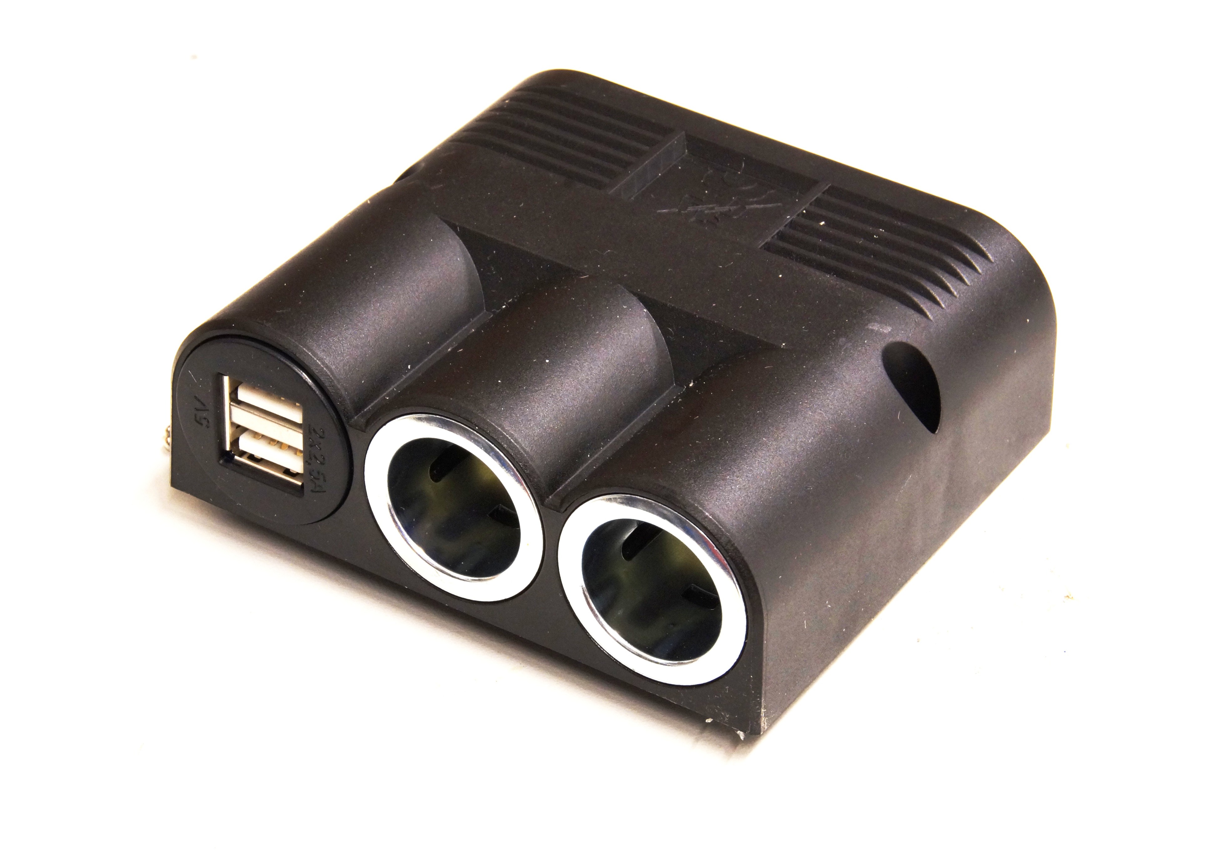 Aufbausteckdose 3-fach, 1 Power USB Doppelsteckdose und 2 Powersteckdosen