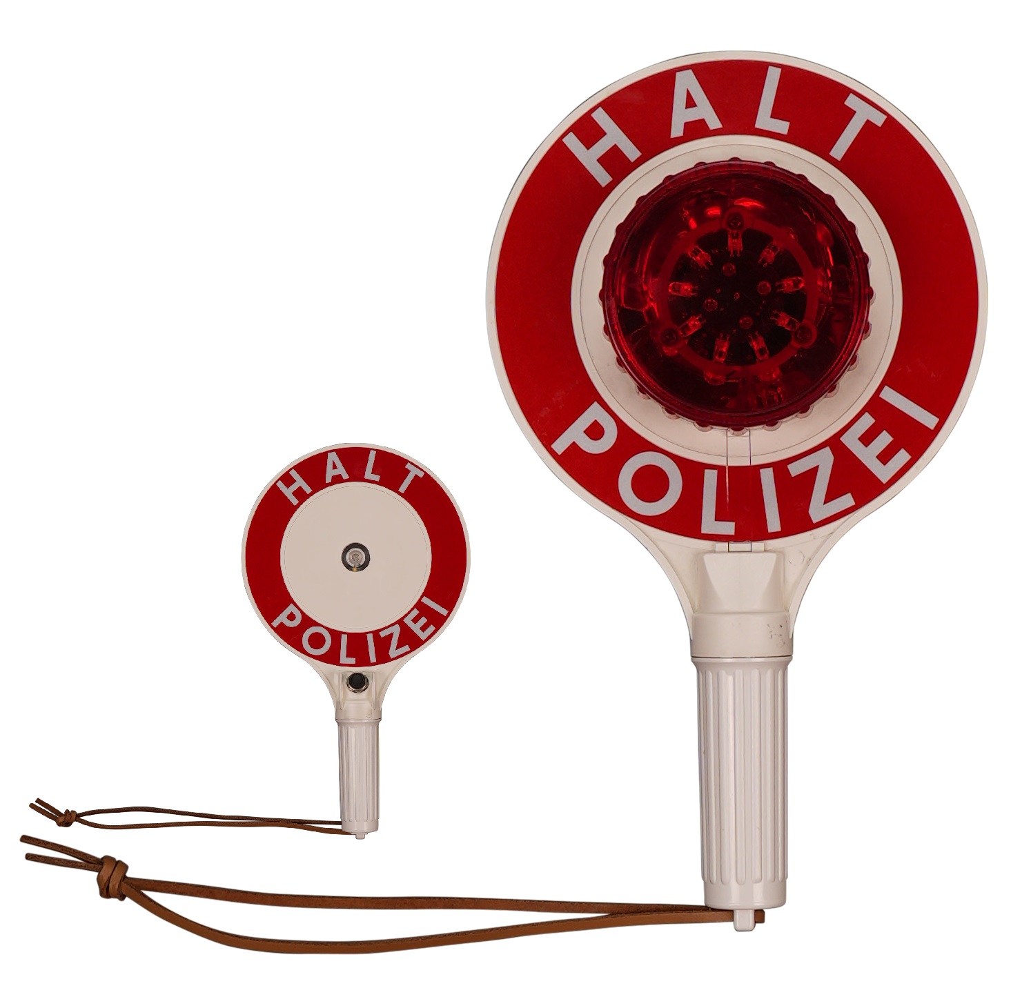 Anhaltestab | Polizei | LED Rot |  348mm | HALT POLIZEI | Kelle