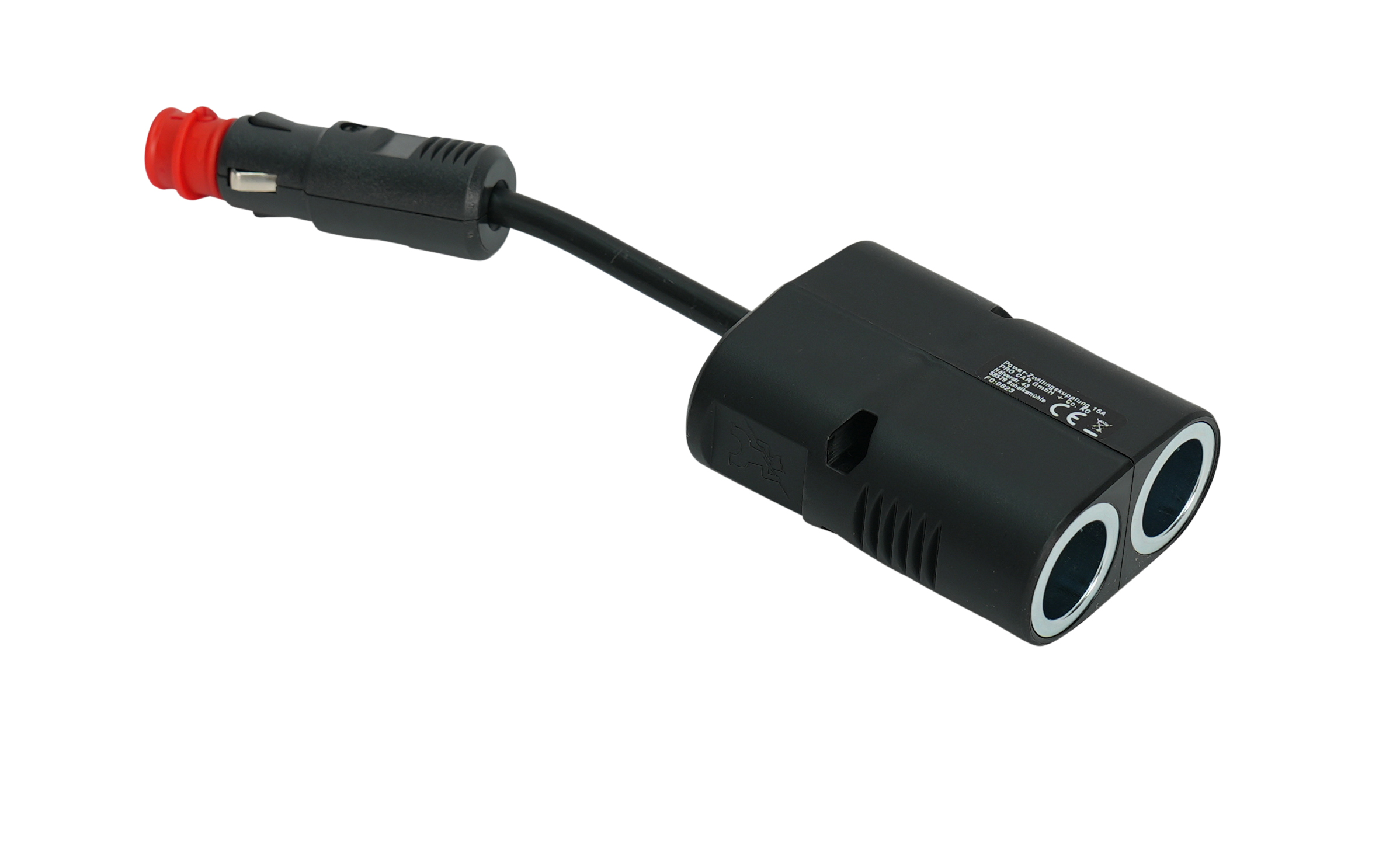 KFZ Adapter | 2 fach | Power-Zwillingskupplung Ø 21 mm | Ø 21 mm, integrierte Sicherung