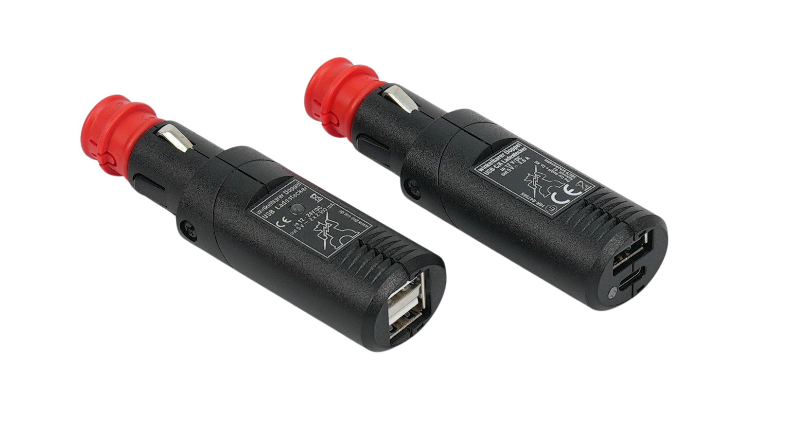 Winkelbarer Doppel-USB-C/A & A/A Ladestecker | Procar-Copy