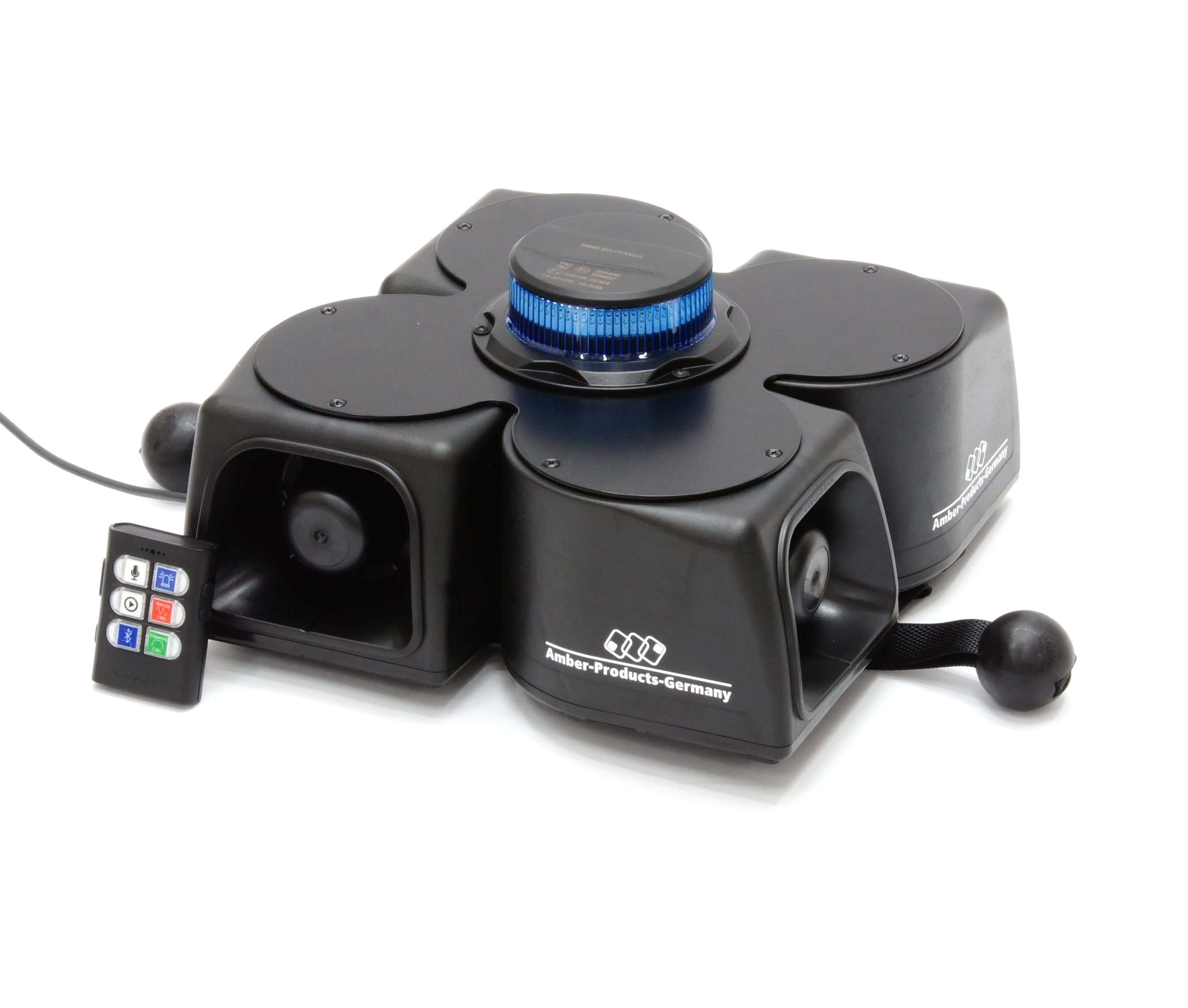MoWa 2 | 360° KATWARN | Mobile Warnanlage mit Durchsagefunktion, Recorder und Bluetooth | Magnethalt