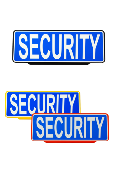 SECURITY - Einsatzschild | Dienstschild | Clip Technology