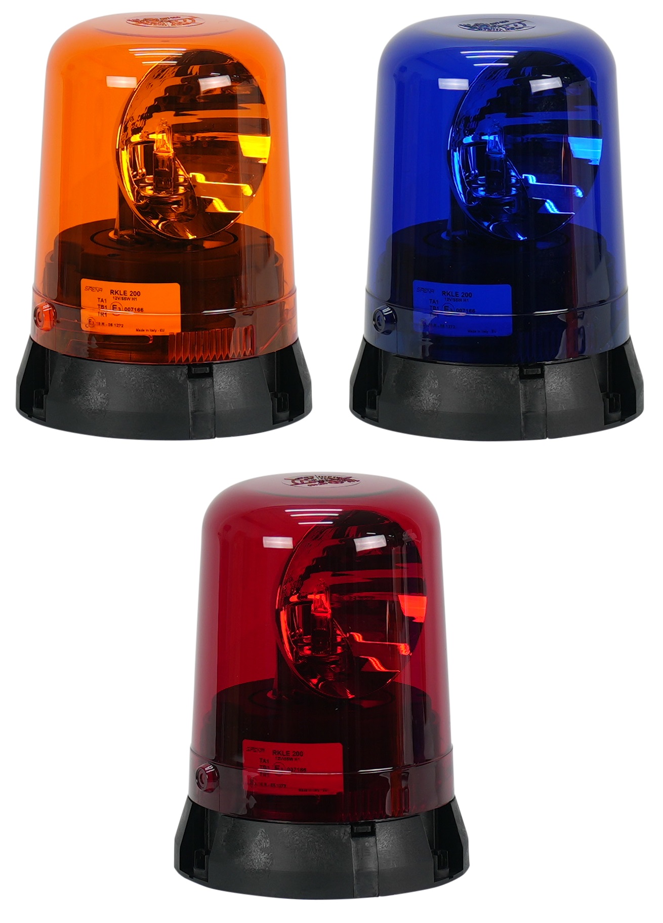 RKLE200-Trio RKLE200 B1 | Halogen Rundumleuchte | Sirena | Kennleuchte | Festmontage DIN B1