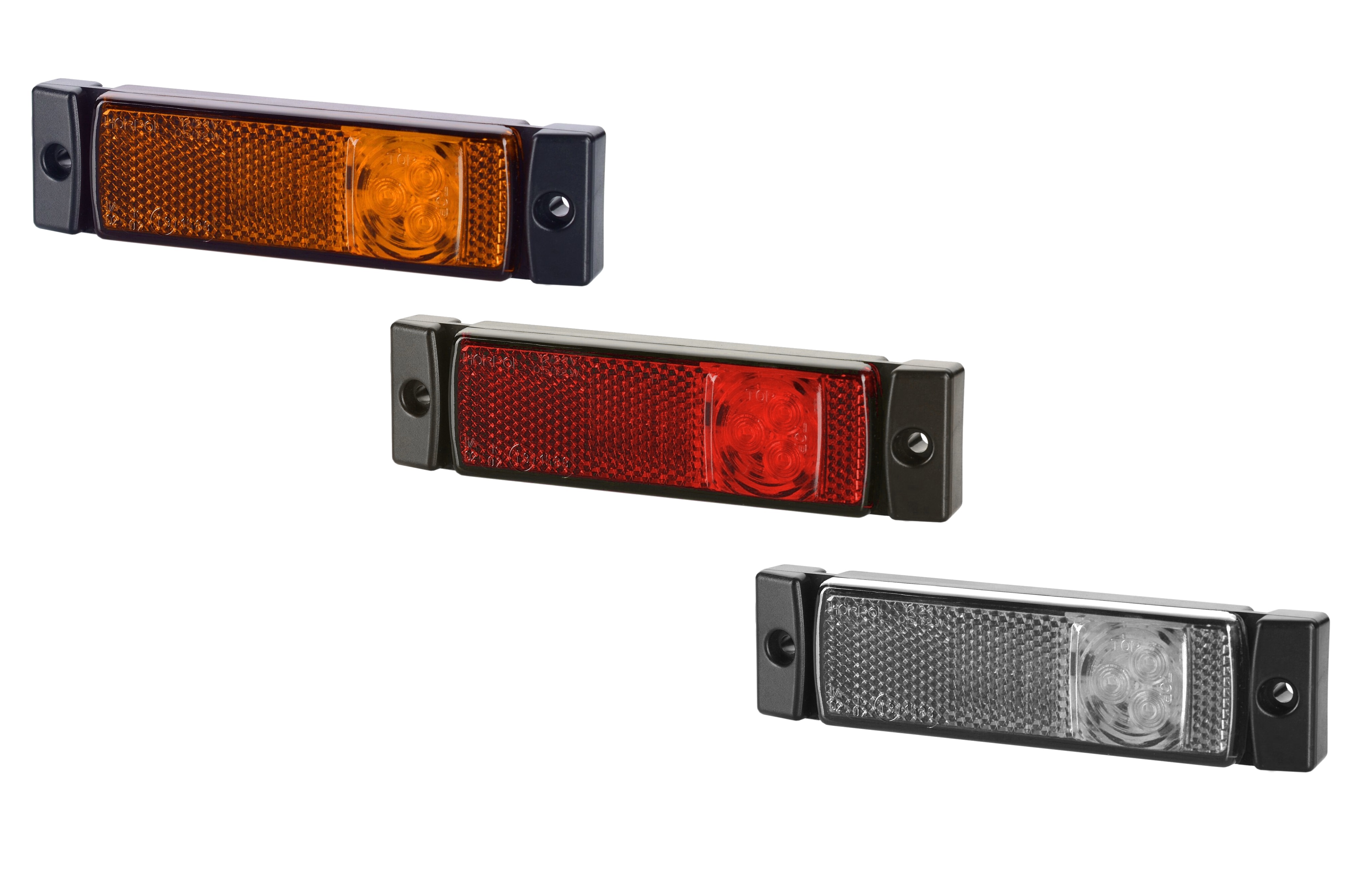 HOR41 | LED Umrissleuchte / Begrenzungsleuchte | Seite, Front oder Heck | 12-24VDC | ECE