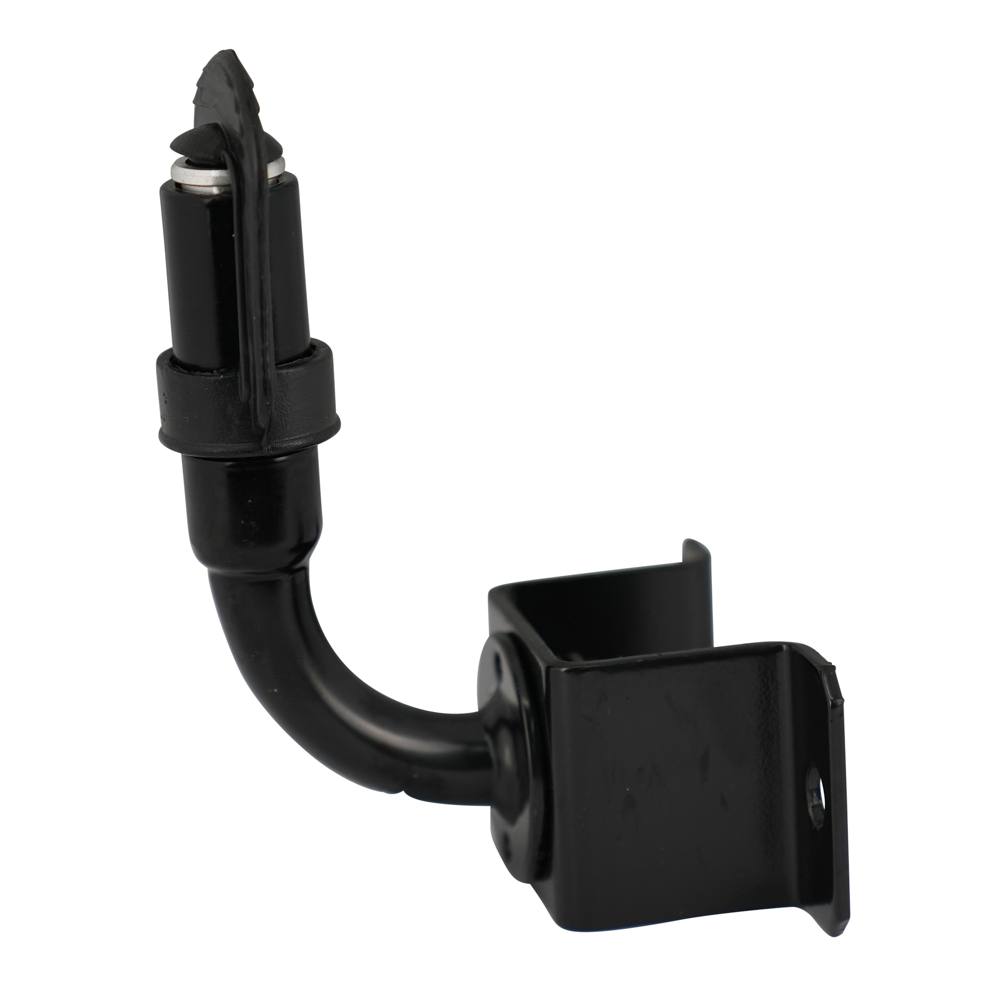 P1310950-SW-SI Aufsteckrohr (schwenkbar) f. Kennleuchten m. DIN Stecksockel | Aufbau | Schwarz