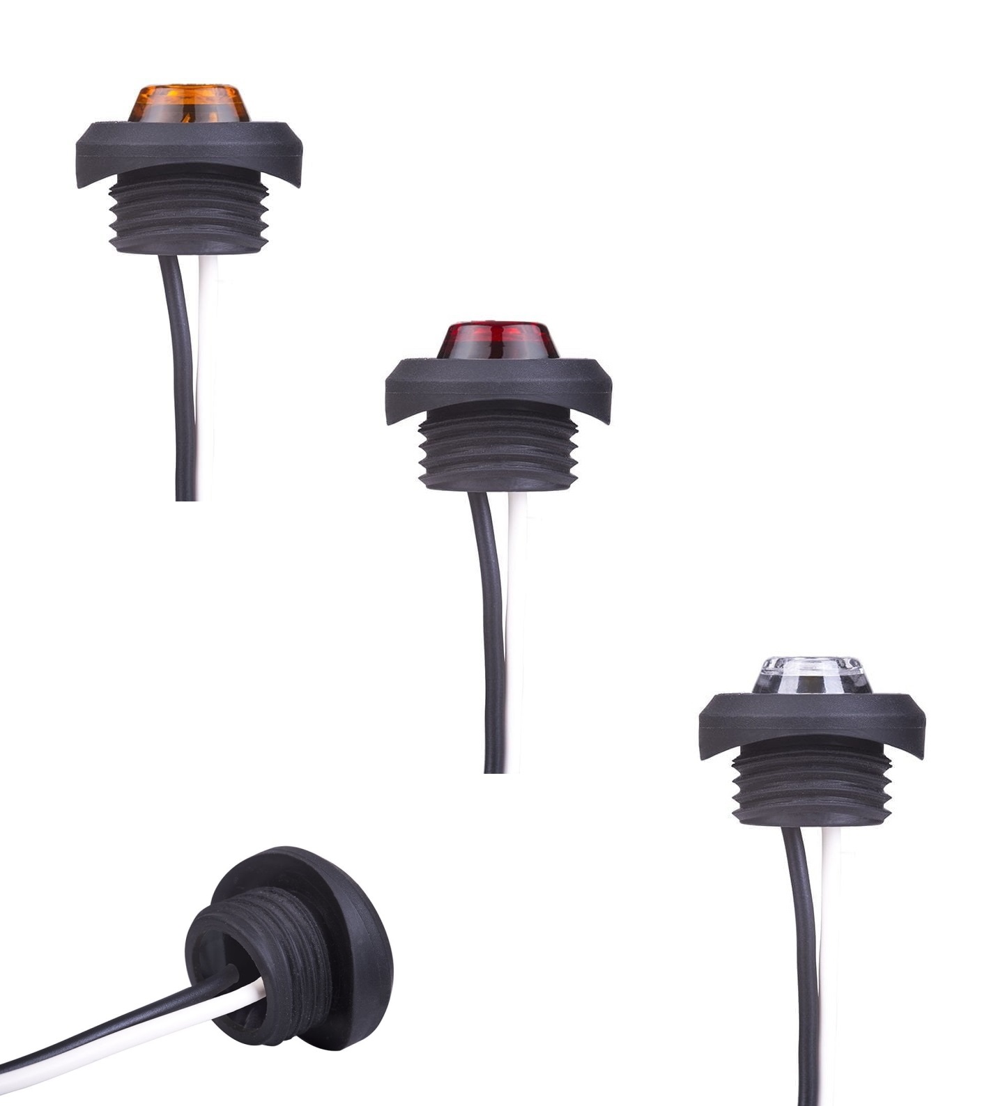 HOR1092 | LED Umrissleuchte / Begrenzungsleuchte| Rohrmontage | Seite, Front oder Heck | 12-24VDC |