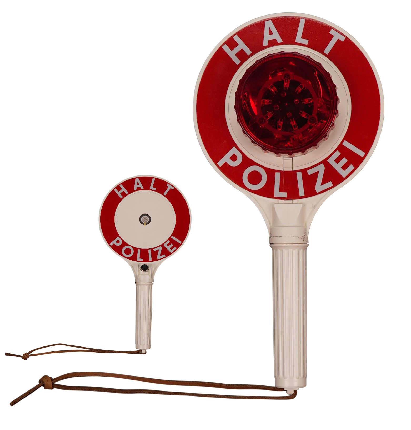 Anhaltestab | Polizei | LED Rot | 396mm | HALT POLIZEI | Kelle