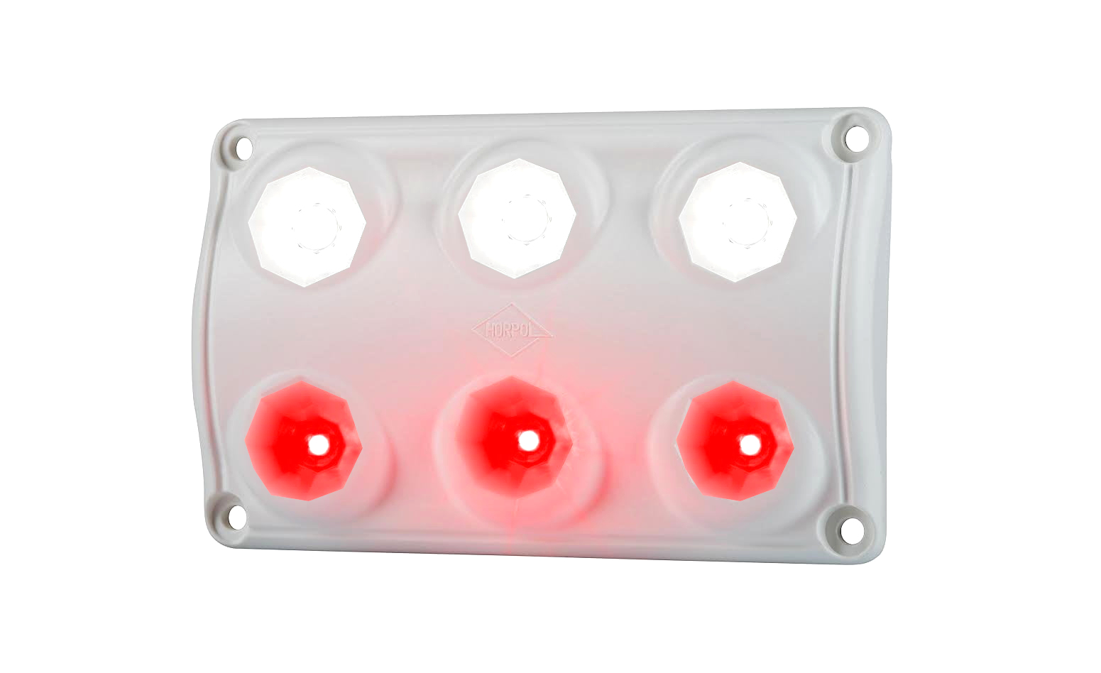 HOR66 | LED Innenleuchte | Weiß-Rot | 12-24VDC