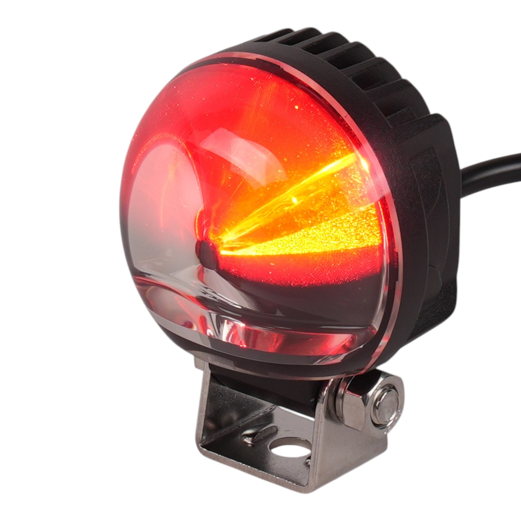 Roter Halbkreis | LED Sicherheitszonen Projektor Strahler für Gabelstapler | 10-80VDC