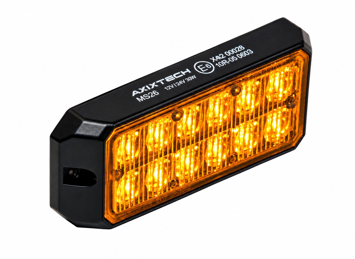 MS26 S | LED Frontblitzer / Heckblitzer | Warnleuchte | 12/24VDC | Axixtech