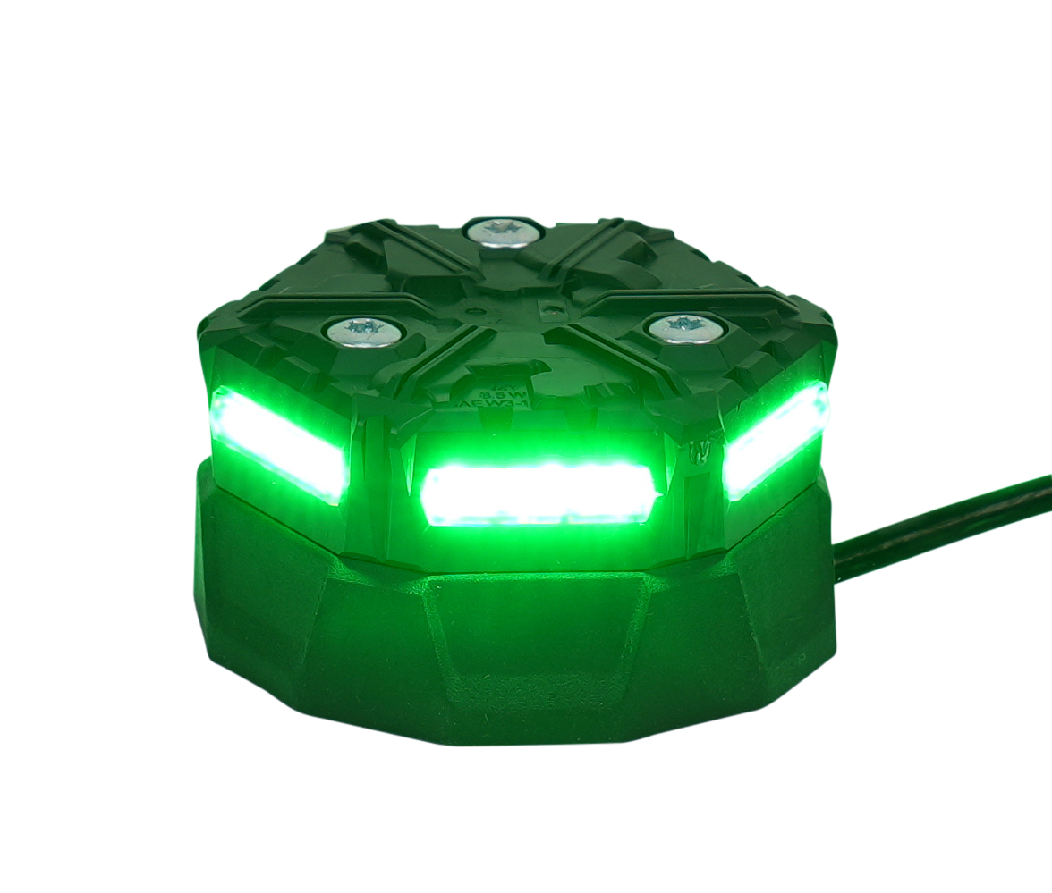 MB-MAG-Gruen_Bild-1 MICROBRIGHT | LED Rundumleuchte | Kennleuchte | Magnetmontage | Grün