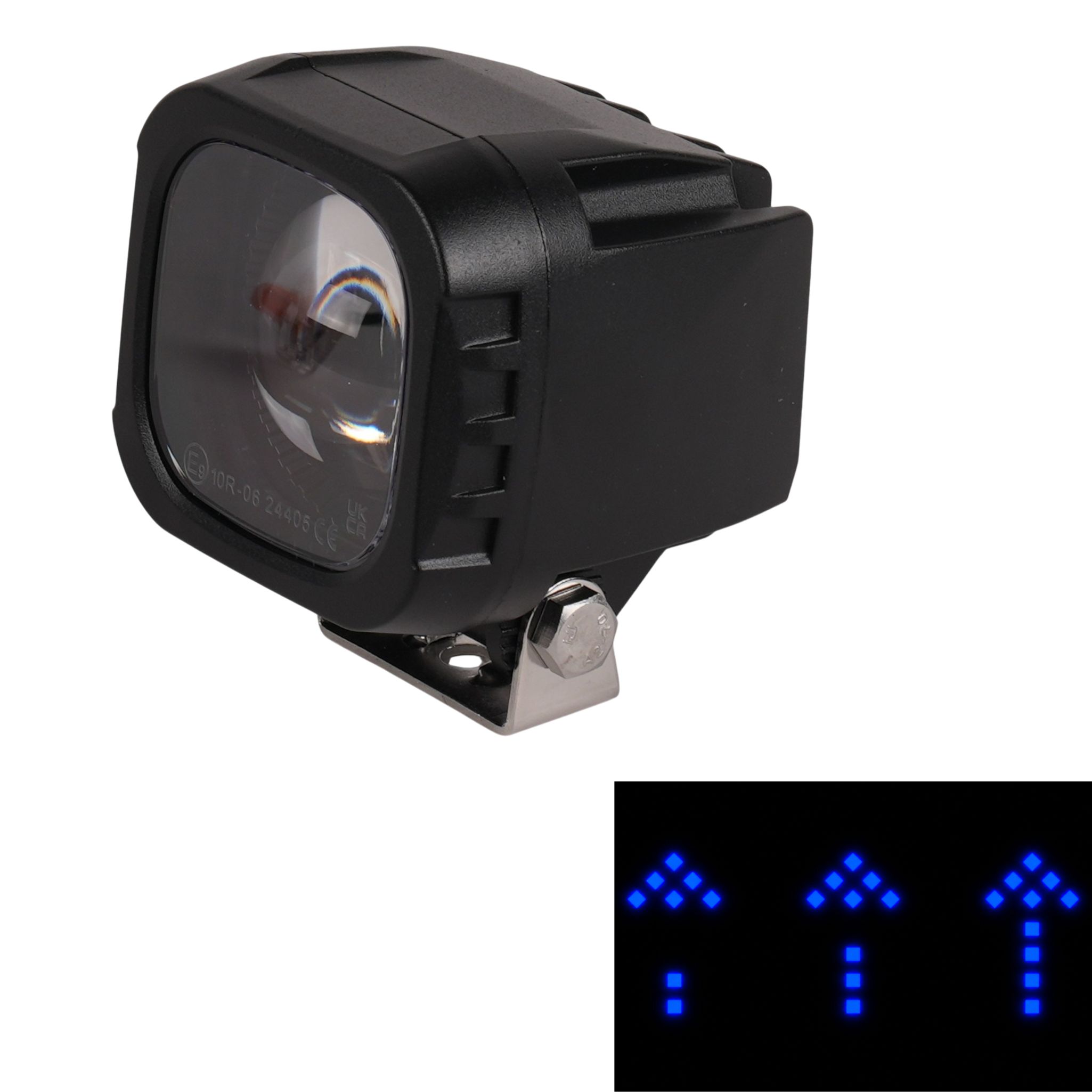 Dynamischer Pfeil | LED Fahrtrichtungsprojektor Strahler für Gabelstapler | 10-80VDC