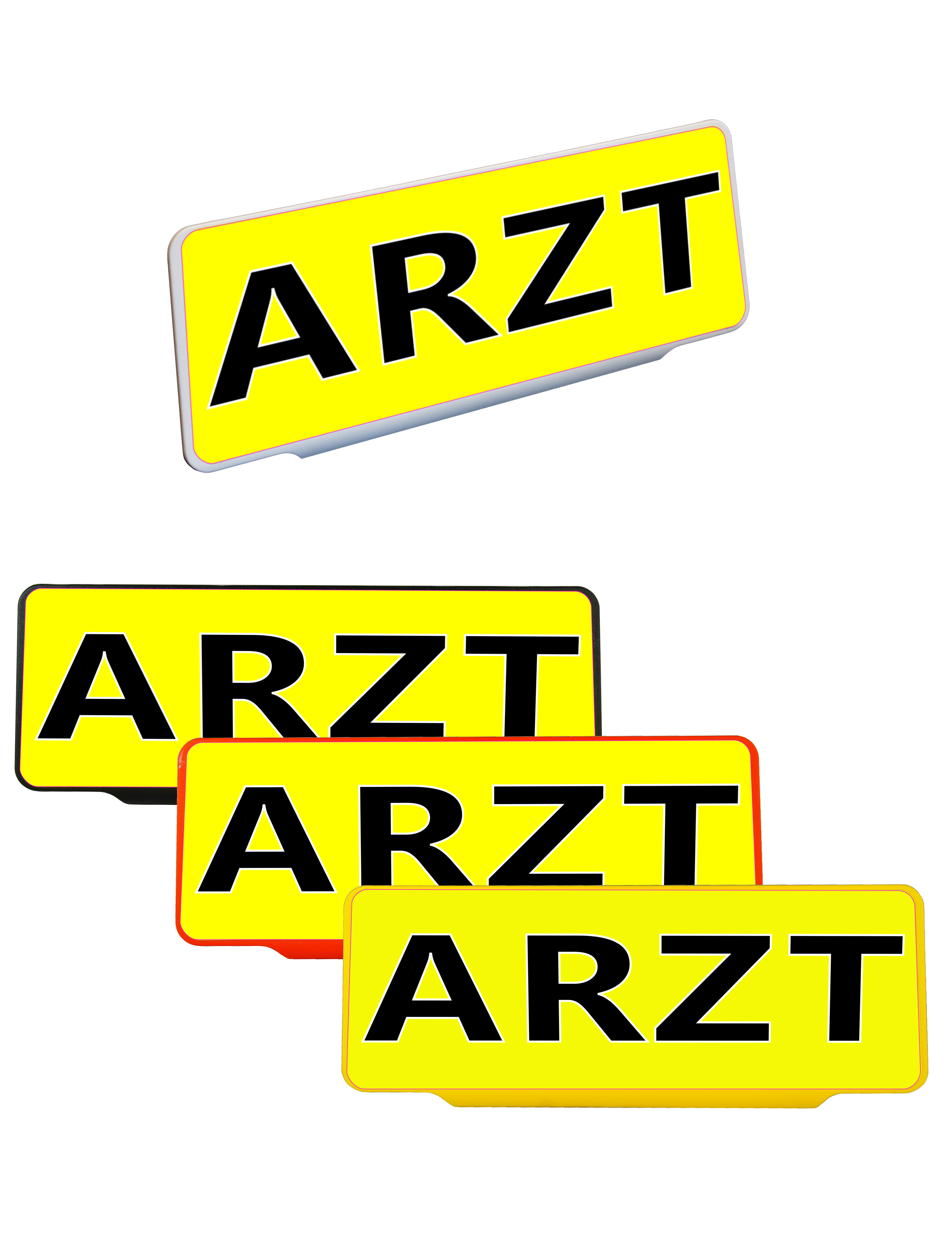 Arzt- Einsatzschild | Dienstschild | Clip KFZ Schild - Arztschild