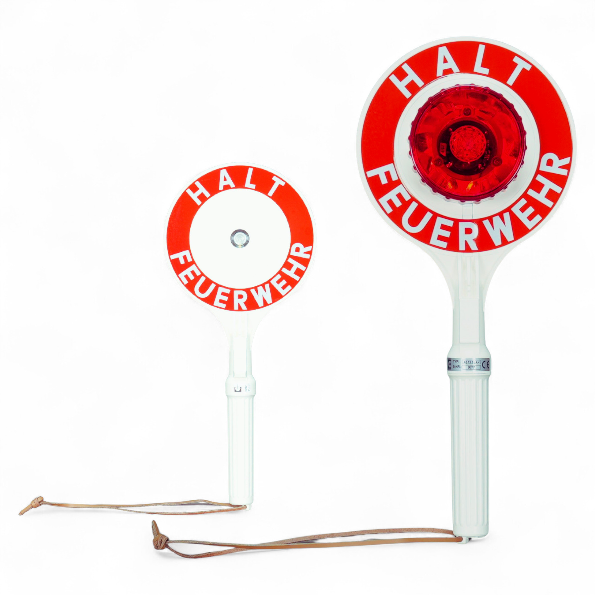 Anhaltestab | FEUERWEHR| LED Rot | 396mm | HALT FEUERWEHR | Kelle Anhaltestab | FEUERWEHR| LED Rot | 396mm | HALT FEUERWEHR | Kelle
