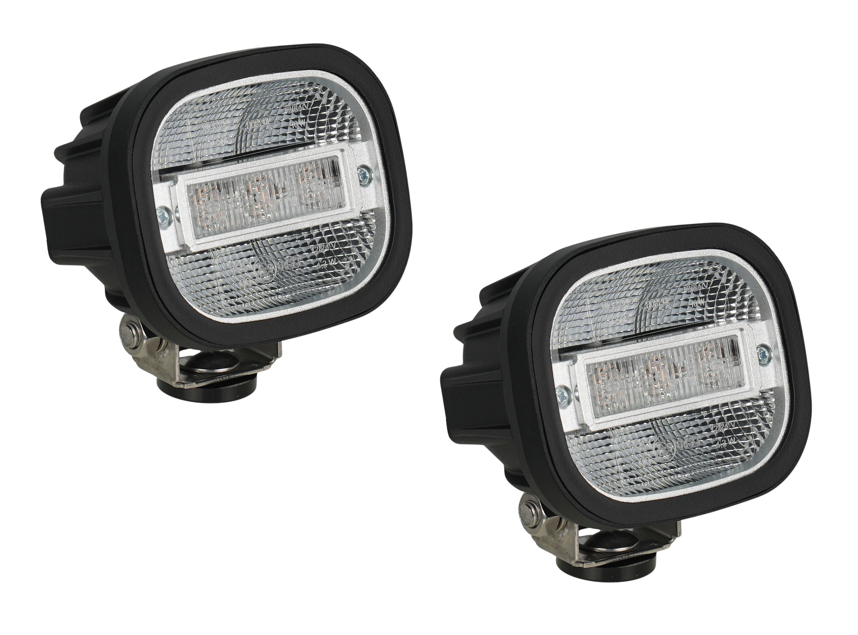 LRD306 | LED Frontblitzer + Arbeitsscheinwerfer Set - Straßenräumer | Horpol HOR142