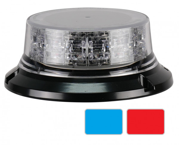 LP4 Low Profile LED Rundumleuchte, Blau-Rot